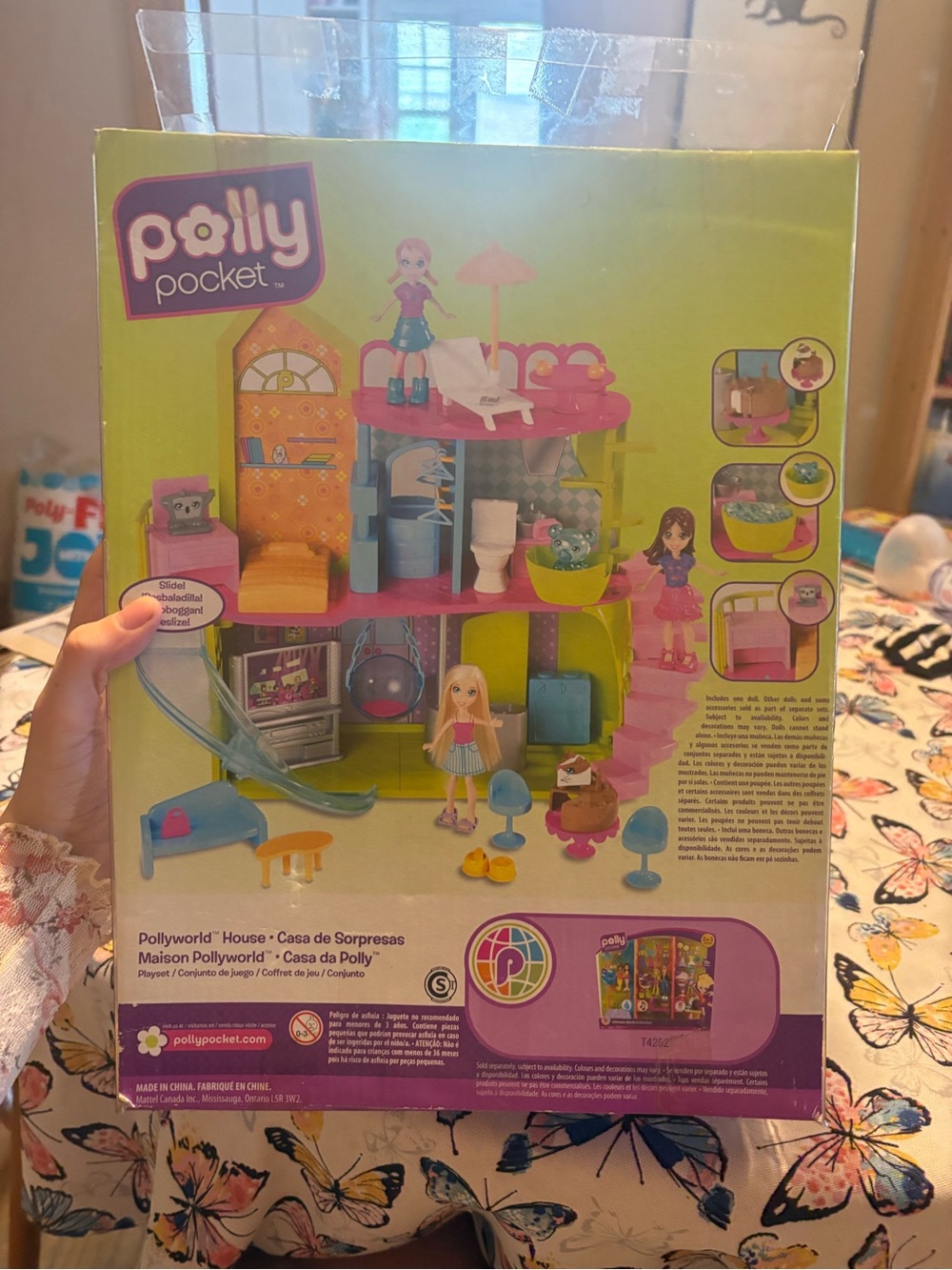 Mattel Polly Pocket Playhouse - Hot Pink & Lime - Picture 11 of 11